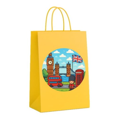 Sacola de Papel Personalizada Infantil Londres