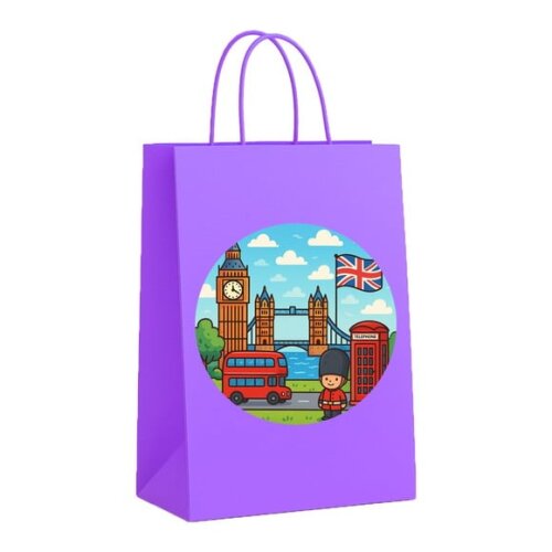 Sacola de Papel Personalizada Infantil Londres