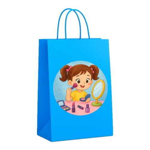 Sacola de Papel Personalizada Infantil Maquiagem