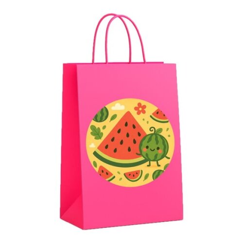 Sacola de Papel Personalizada Infantil Melancia