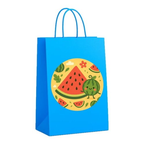 Sacola de Papel Personalizada Infantil Melancia