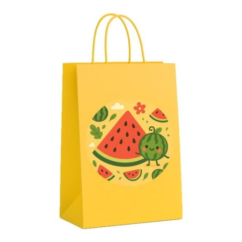 Sacola de Papel Personalizada Infantil Melancia