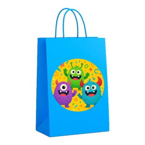 Sacola de Papel Personalizada Infantil Monstrinhos