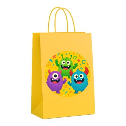 Sacola de Papel Personalizada Infantil Monstrinhos
