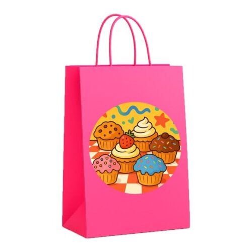 Sacola de Papel Personalizada Infantil Muffins