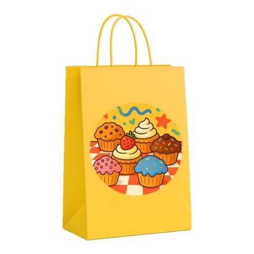 Sacola de Papel Personalizada Infantil Muffins
