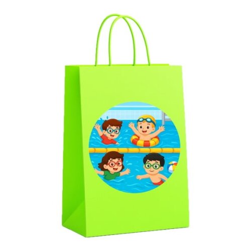 Sacola de Papel Personalizada Infantil Natação