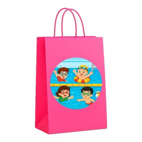 Sacola de Papel Personalizada Infantil Natação