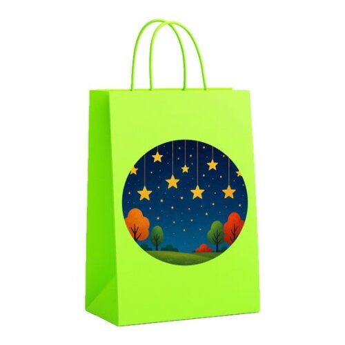 Sacola de Papel Personalizada Infantil Noite das Estrelas