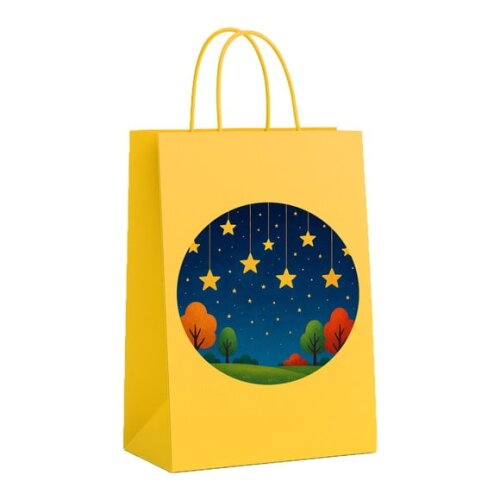 Sacola de Papel Personalizada Infantil Noite das Estrelas