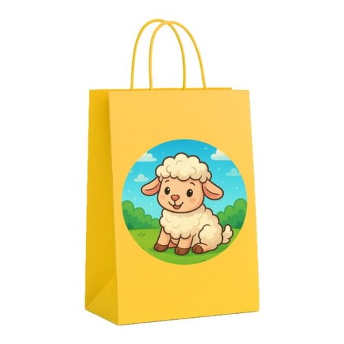 Sacola de Papel Personalizada Infantil Ovelhinha