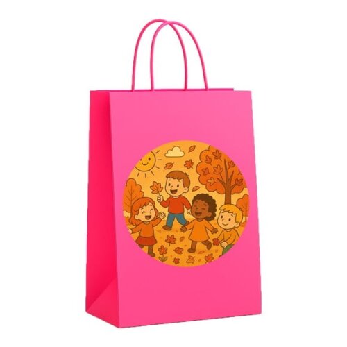 Sacola de Papel Personalizada Infantil Outono Divertido