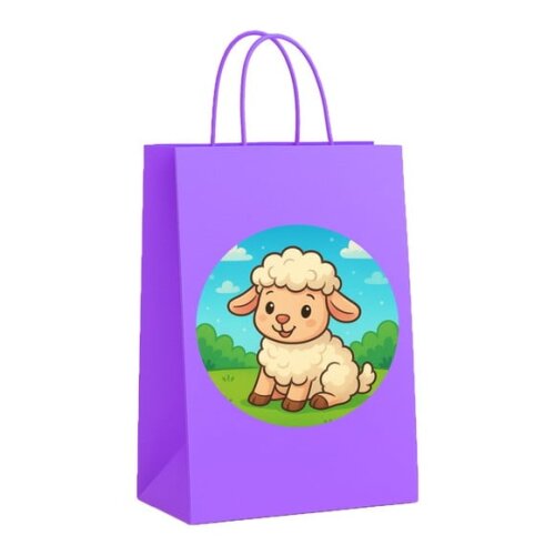 Sacola de Papel Personalizada Infantil Ovelhinha