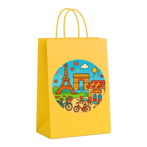 Sacola de Papel Personalizada Infantil Paris