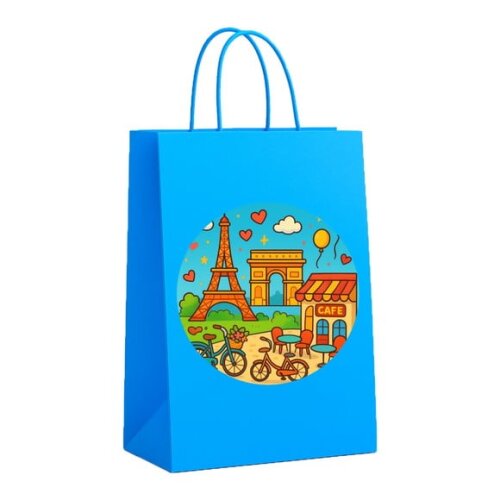 Sacola de Papel Personalizada Infantil Paris