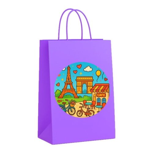 Sacola de Papel Personalizada Infantil Paris