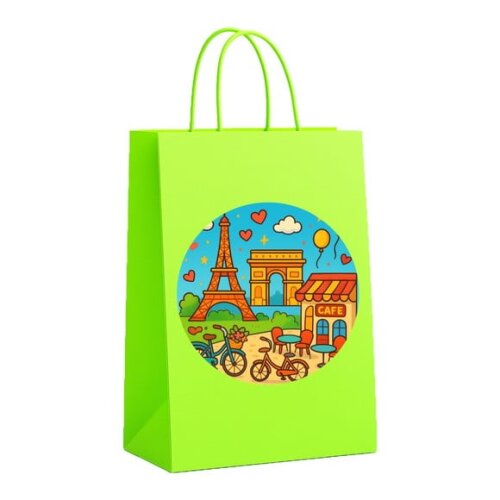 Sacola de Papel Personalizada Infantil Paris