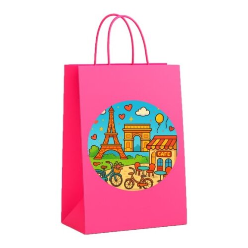 Sacola de Papel Personalizada Infantil Paris