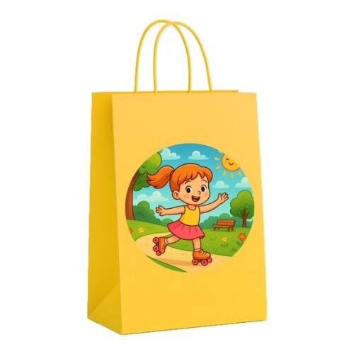 Sacola de Papel Personalizada Infantil Patins