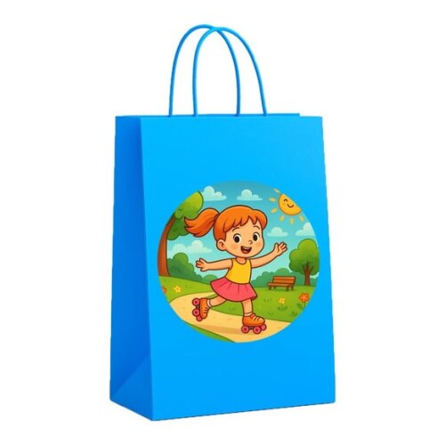 Sacola de Papel Personalizada Infantil Patins