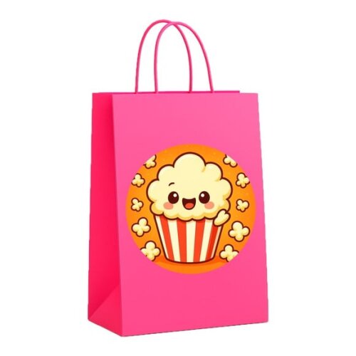 Sacola de Papel Personalizada Infantil Pipoca