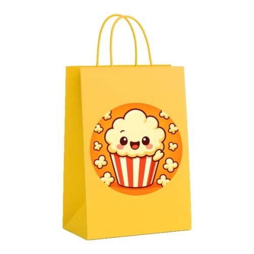 Sacola de Papel Personalizada Infantil Pipoca