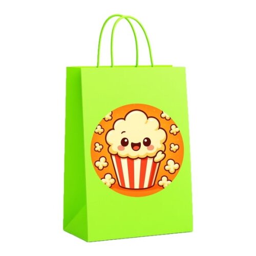 Sacola de Papel Personalizada Infantil Pipoca