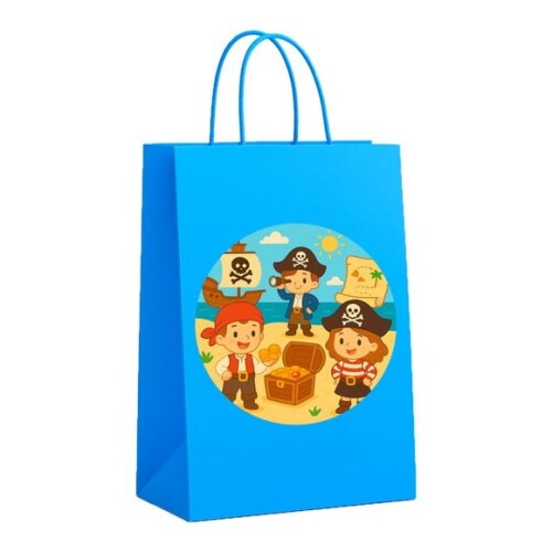 Sacola de Papel Personalizada Infantil Piratas