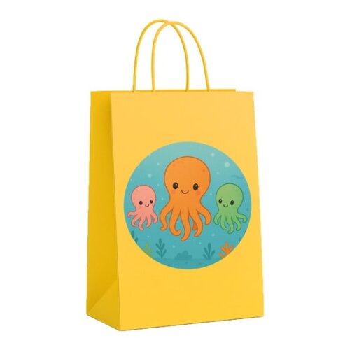 Sacola de Papel Personalizada Infantil Polvinhos