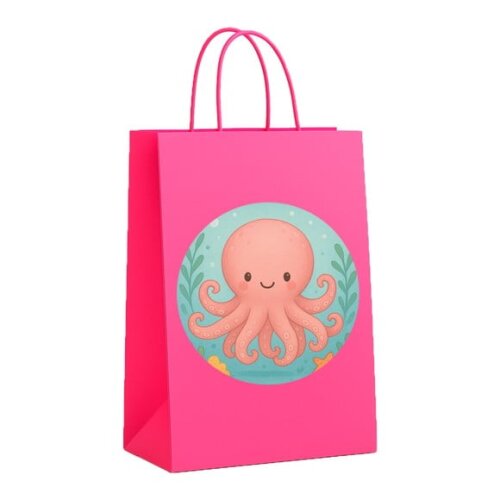 Sacola de Papel Personalizada Infantil Polvo