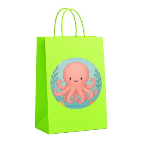 Sacola de Papel Personalizada Infantil Polvo