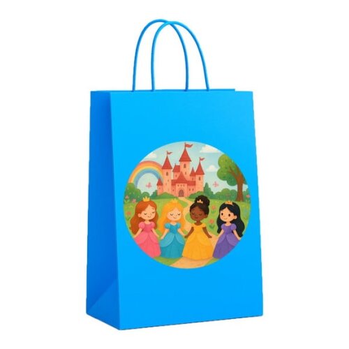 Sacola de Papel Personalizada Infantil Princesas Encantadas