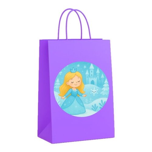 Sacola de Papel Personalizada Infantil Reino do Gelo