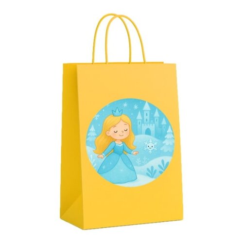 Sacola de Papel Personalizada Infantil Reino do Gelo