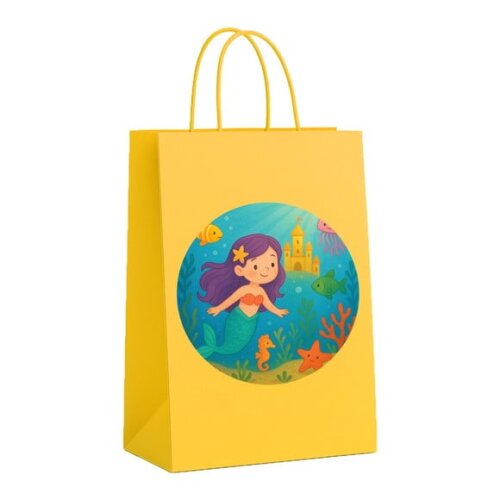 Sacola de Papel Personalizada Infantil Reino Subaquático