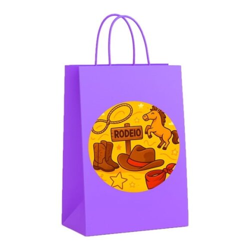 Sacola de Papel Personalizada Infantil Rodeio