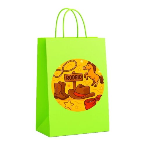 Sacola de Papel Personalizada Infantil Rodeio
