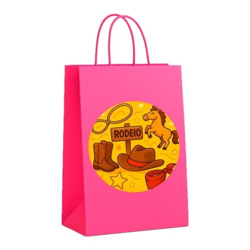 Sacola de Papel Personalizada Infantil Rodeio