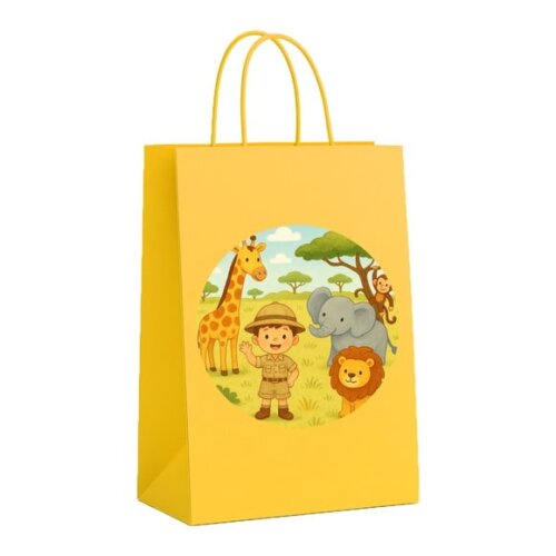 Sacola de Papel Personalizada Infantil Safari