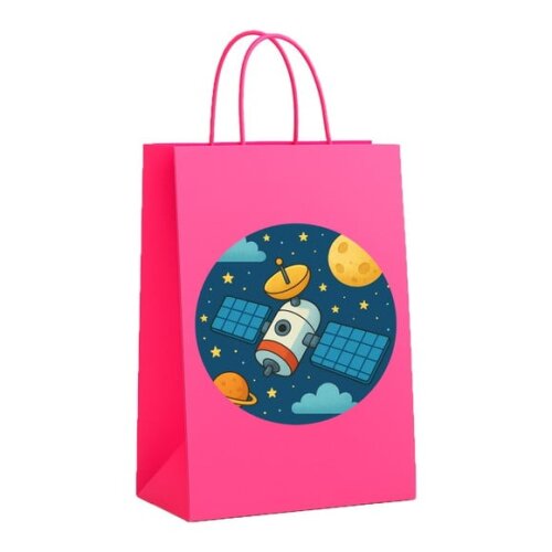 Sacola de Papel Personalizada Infantil Satélite