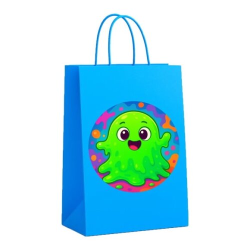 Sacola de Papel Personalizada Infantil Slime