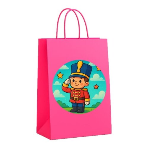 Sacola de Papel Personalizada Infantil Soldadinho de Chumbo