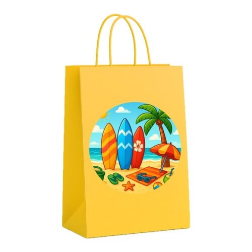 Sacola de Papel Personalizada Infantil Surf