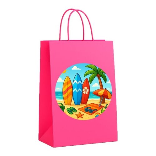 Sacola de Papel Personalizada Infantil Surf