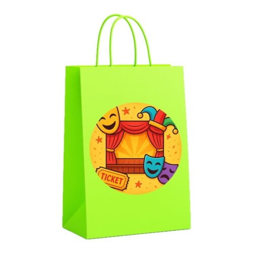 Sacola de Papel Personalizada Infantil Teatro Infantil