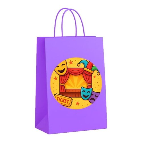 Sacola de Papel Personalizada Infantil Teatro Infantil