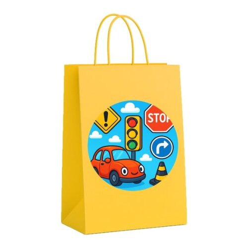 Sacola de Papel Personalizada Infantil Trânsito