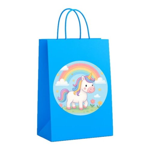Sacola de Papel Personalizada Infantil Unicórnio