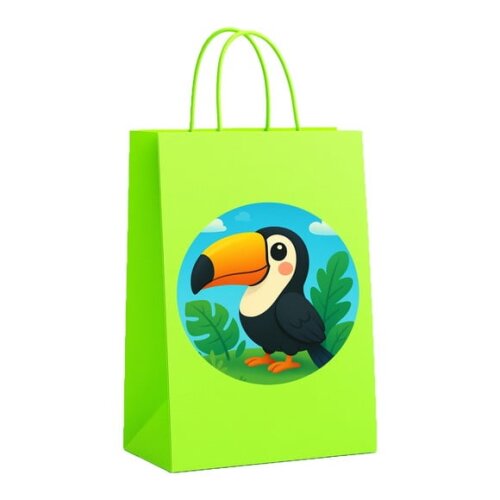 Sacola de Papel Personalizada Infantil Tucano