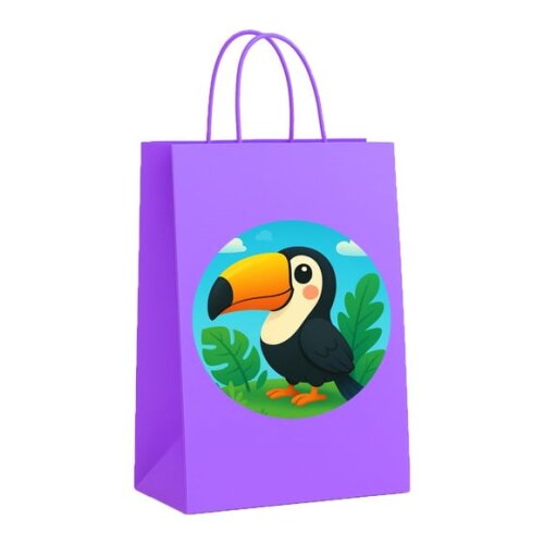 Sacola de Papel Personalizada Infantil Tucano
